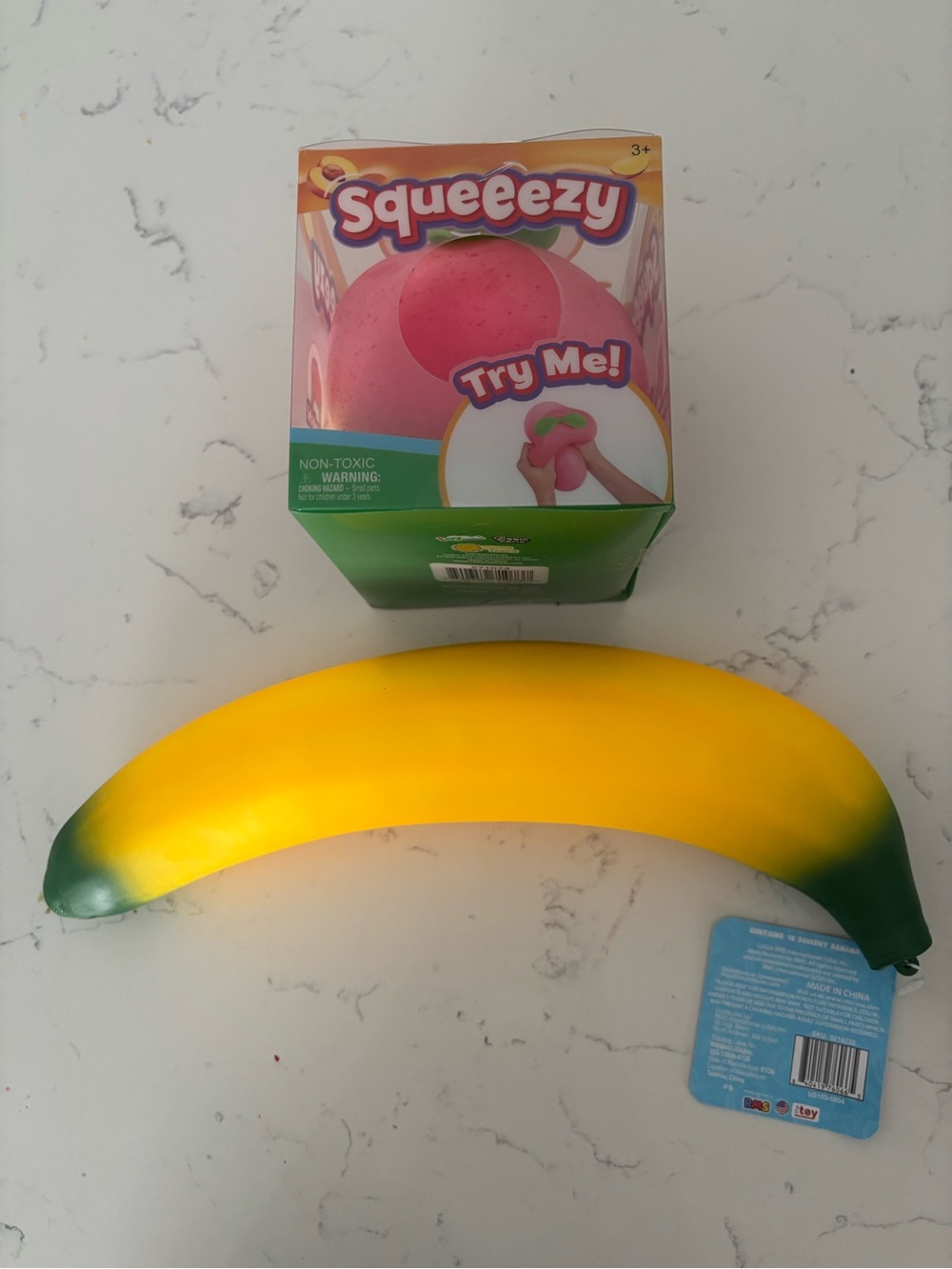 Bundle Yellow Banana squishy (RMS) peach squeezy (sunny days )